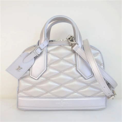 Louis Vuitton Malletage Dora Silver Crossbody bag.